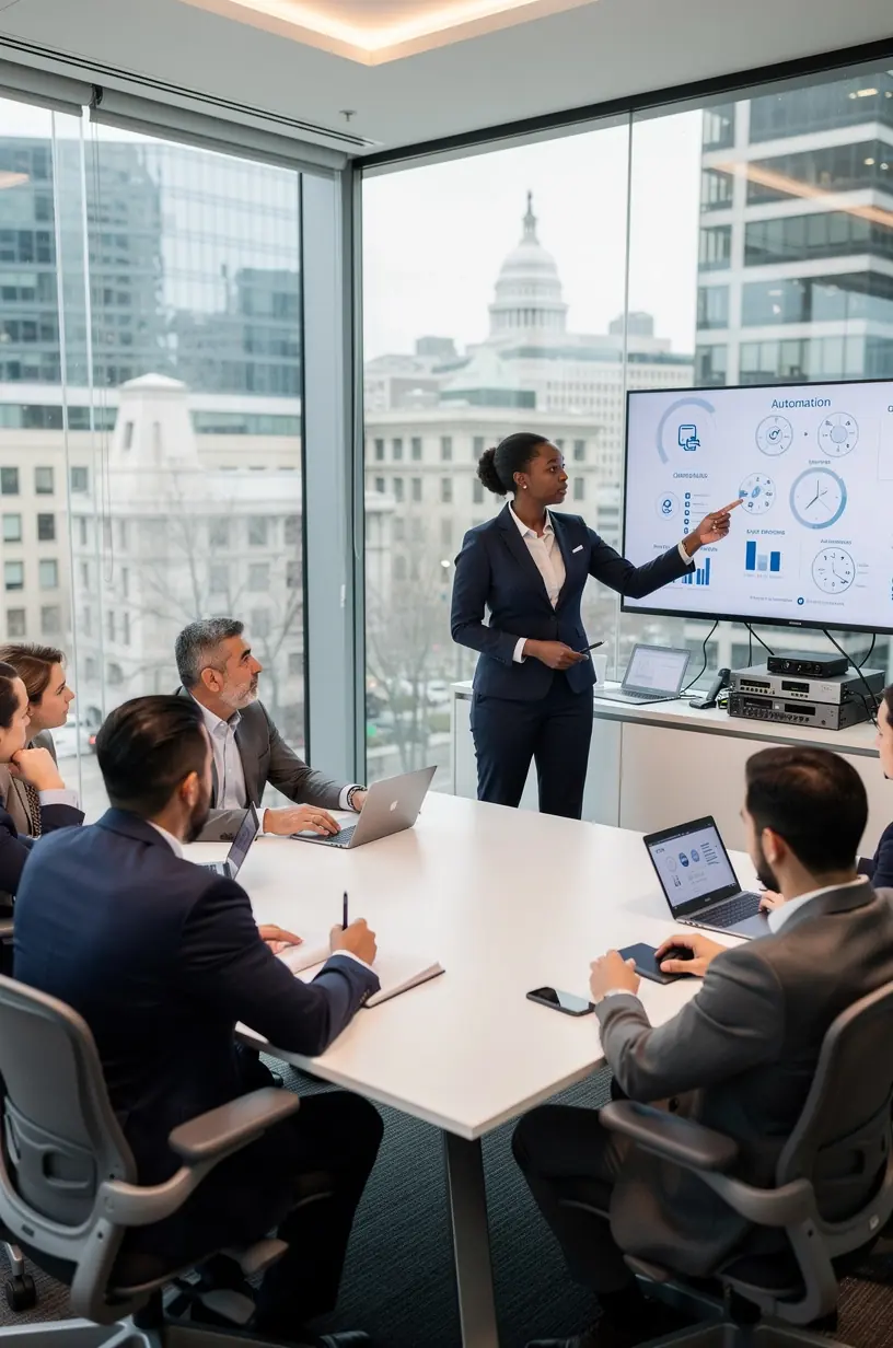 Chatbot improving productivity through automation techniques