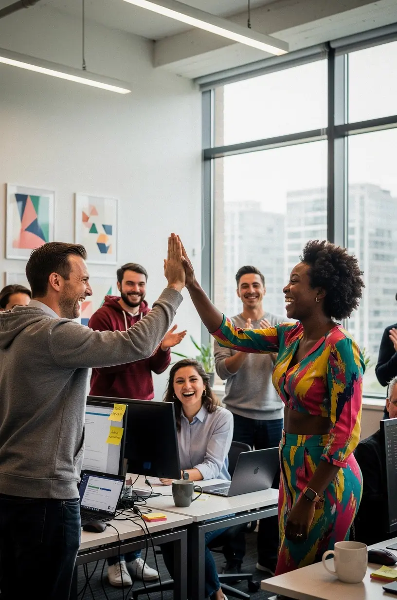 Professional team collaboration